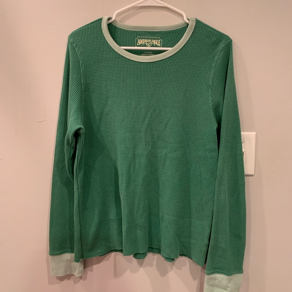 American Eagle Vintage Green Top